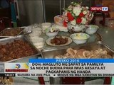 DOH: Magluto ng sapat sa pamilya sa Noche Buena para iwas aksaya at pagkapanis ng handa