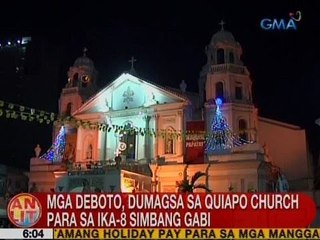 Download Video: UB: Mga deboto, dumagsa sa Quiapo Church para sa ika-8 Simbang Gabi