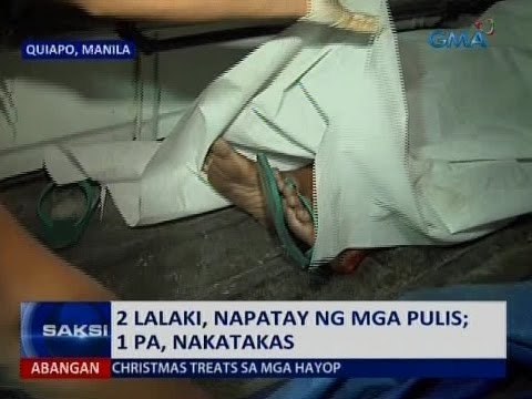 Saksi: 2 lalaki, napatay ng mga pulis; 1 pa, nakatakas