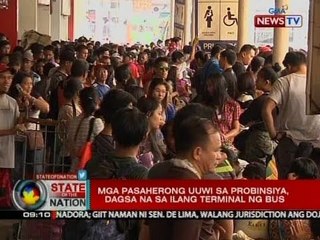 SONA: Mga pasaherong uuwi sa probinsiya, dagsa na sa ilang terminal ng bus