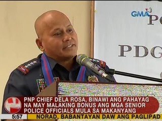 UB: PNP Chief Bato, binawi ang pahayag na may malaking bonus ang mga senior police officials
