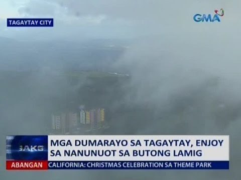 Saksi: Mga dumarayo sa Tagaytay, enjoy sa nanunuot sa butong lamig