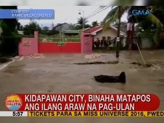 UB: Kidapawan City, binaha matapos ang ilang araw na pag-ulan