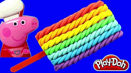 Peppa PIG Kids Play DOH! - CreaTE icecream play dough rainbow FroZEN videos