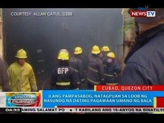 Ilang pampasabog, natagpuan sa loob ng nasunog na datng pagawaan umano ng bala