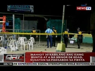 Tải video: Mahigit 30 kabilang ang isang buntis at 6 na menor de edad, sugatan sa pagsabog sa fiesta