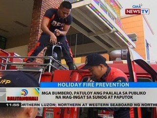 Mga bumbero, patuloy ang paalala sa publiko na mag-ingat sa sunog at paputok