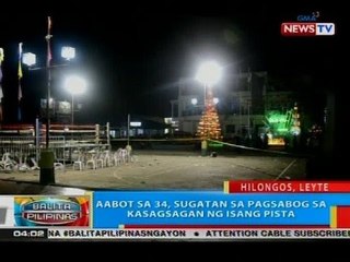 BP: Aabot sa 34, sugatan sa pagsabog sa kasagsagan ng isang pista