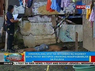 Hinihinalang apat na miyembro ng highway boys, patay matapos umanong makipagbarilan sa pulisya