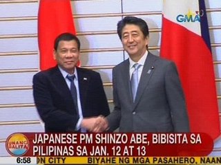 UB: Japanese PM Shinzo Abe, bibisita sa Pilipinas sa Jan. 12 at 13