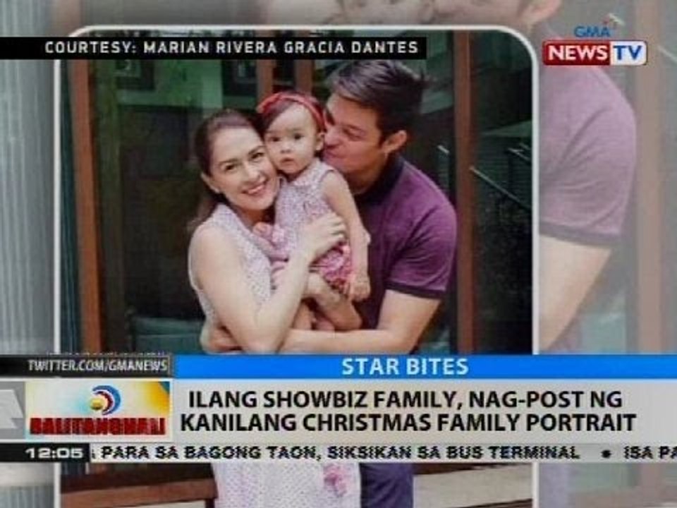 BT: Ilang showbiz family, nag-post ng kanilang Christmas family portrait
