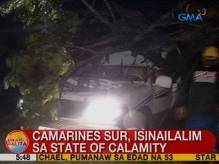 UB: Camarines Sur, isinailalim sa state of calamity