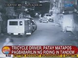 UB: Tricycle driver, patay matapos pagbabarilin ng riding in tandem sa Caloocan