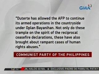 CPP statement on release of prisoners