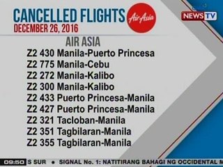 NTG: Canceled flights on Dec. 26, 2016
