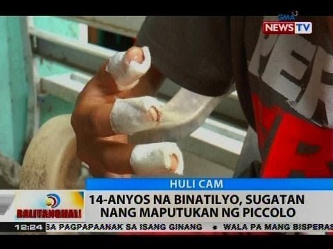 BT: 14-anyos na binatilyo, sugatan nang maputukan ng piccolo