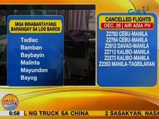 UB: Ilang barangay sa Los Baños, Laguna, naghahanda na para sa pagbaha dahil sa Bagyong Nina