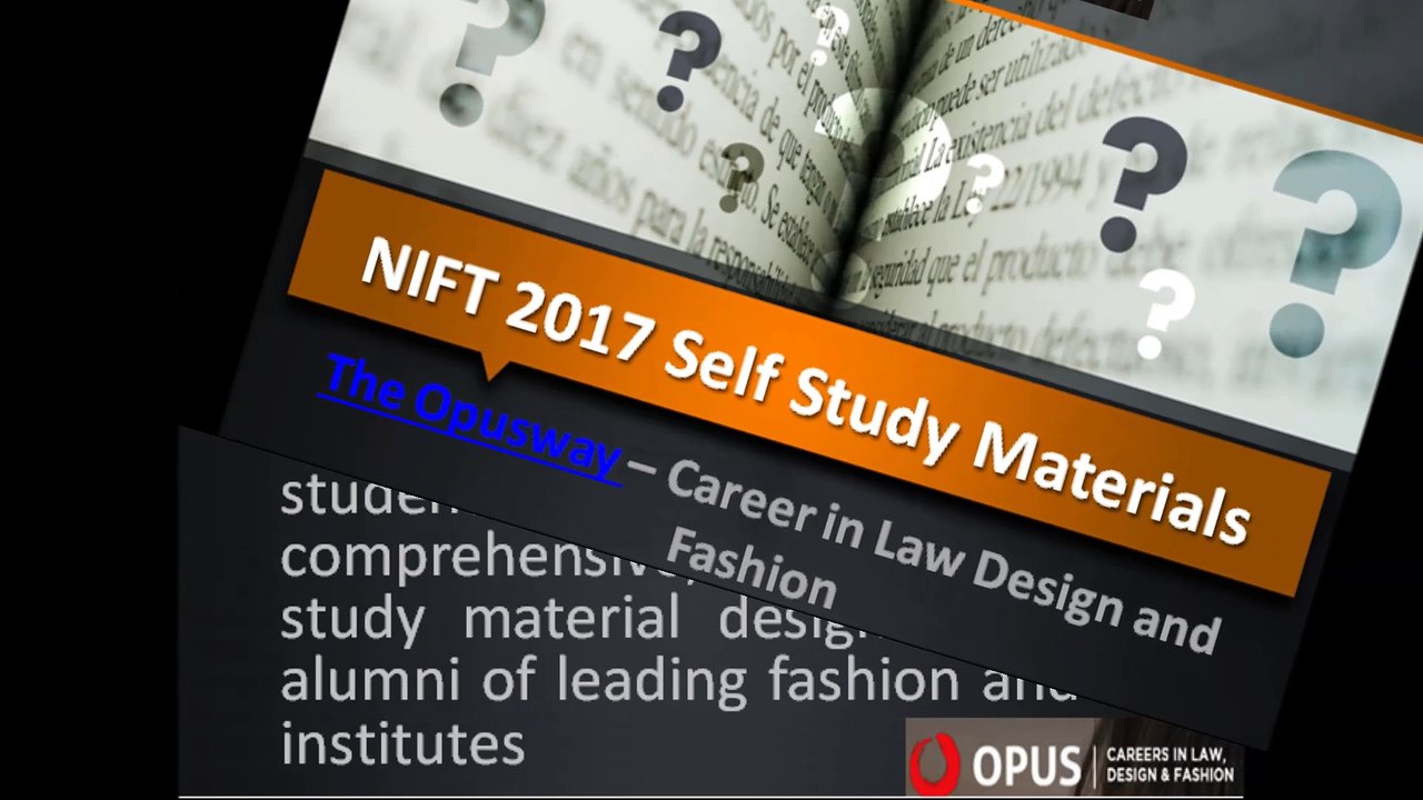 2017 Nift Self Study Resources