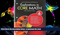 PDF [DOWNLOAD] Explorations in Core Math: Common Core Student Edition Grade 6 2014 [DOWNLOAD]