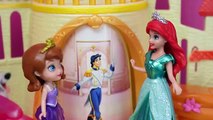 Sofia The First Mermaid Dolls Oona The Floating Palace Mermaids with Ariel by DisneyCarToys