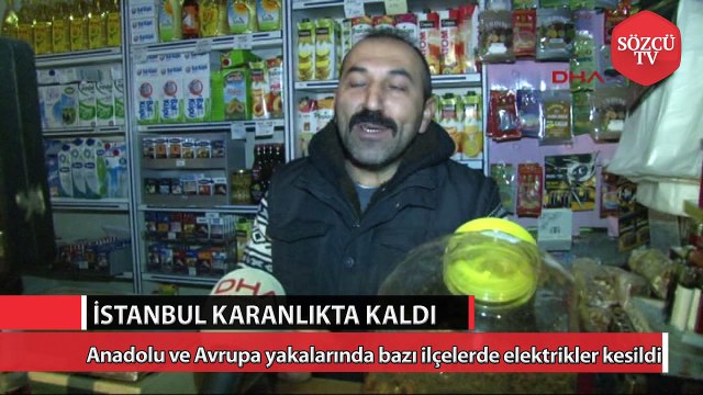 İstanbul karanlıkta kaldı