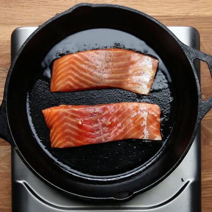 Maple-Glazed Salmon Dinner in 15 Minutes or Less