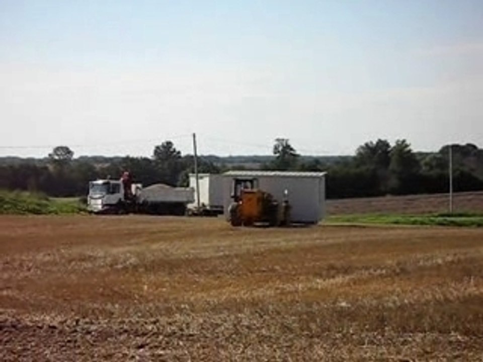 ARRIVEE DU BUREAU DE CHANTIER ET MISE EN PLACE COMPTEUR EDF