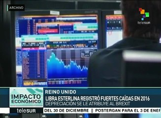 En 2016, la libra esterlina cayó un 13% frente al euro