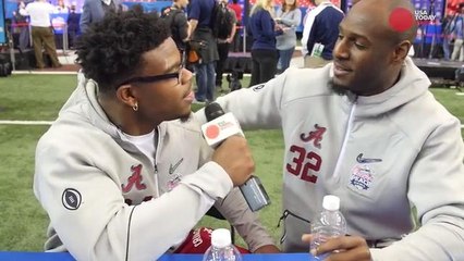 Alabama players try to impersonate Nick Saban