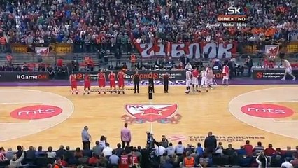 Nadglasavanje himne Evrolige! Crvena zvezda - CSKA