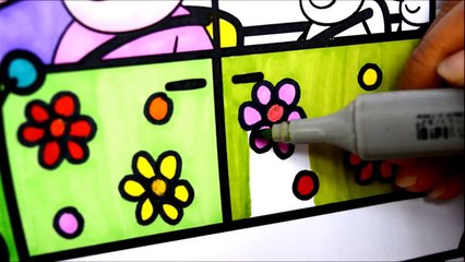 Peppa Pig Van Best Coloring Book Pages Videos For Kids  George Mummy Pig and Daddy Pig Kids Fun Art