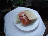 Ham tomato  sandwich   Japanese food ハムとまとサンドイッチ