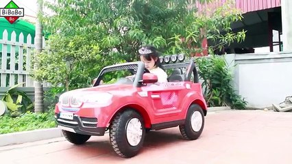 Little Frozen Elsa vs Spiderman   Joker Kidnap Toys Car Police kids Motorbike w  Police Arrest!