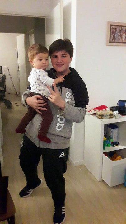 jules sur skate noël 2016 2ème essai