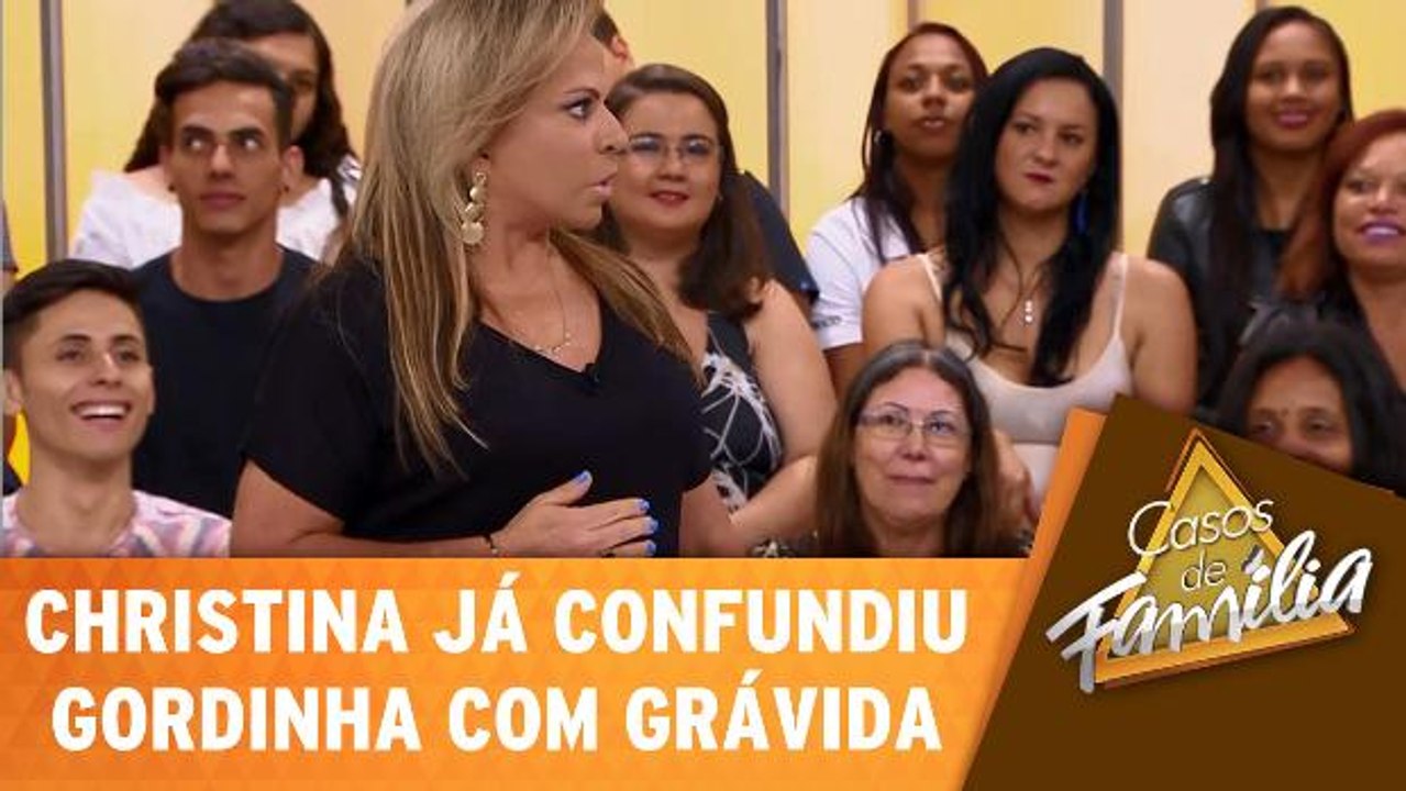 Christina conta que já confundiu gordinha com grávida