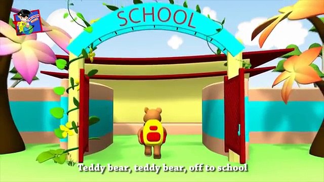 Teddy Bear Teddy Bear Turn Around Rhyme | 3D Cartoon English Nursery Rhyme Song for Children