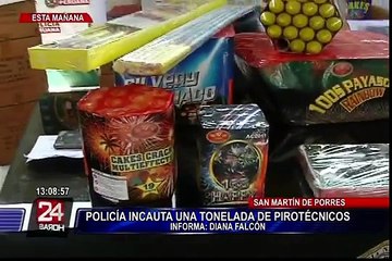 San Martín de Porres: incautan bus que trasladaba más de una tonelada de pirotécnicos