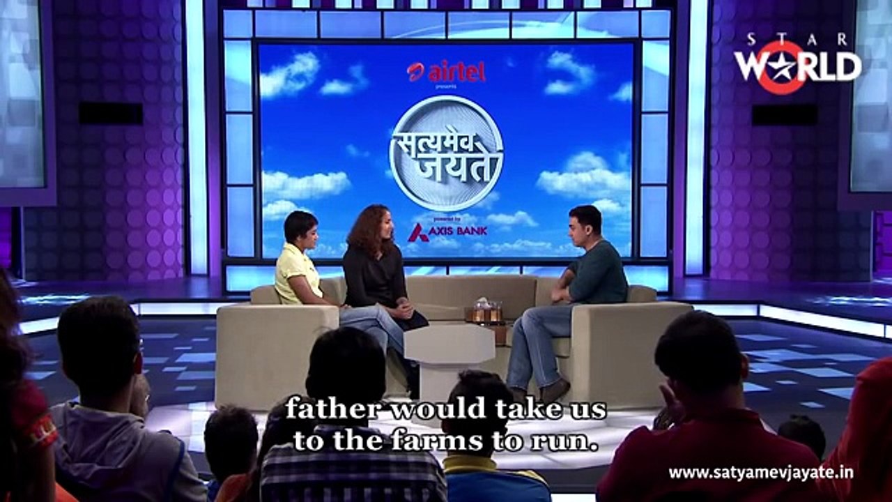 Geeta and Babita in Satyamev Jayate. ( Dangal biopic )