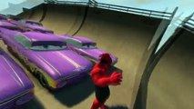 HULK & Disney Cars Pixar Spiderman !!AWESOME MCQUEEN CAR!!! FUN Kids video DisneyCARS