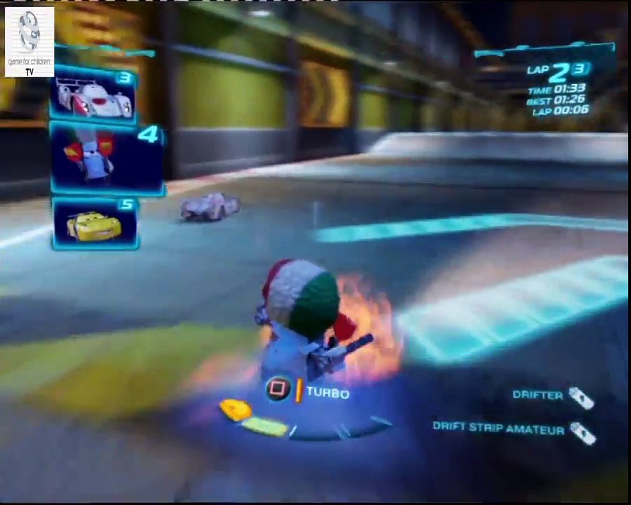Cars 2 Game - Team Lightning Guido - Oil Rig Run - Disney Car