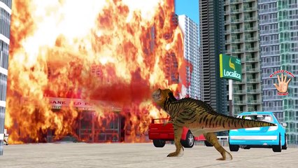 DINOSAUR Finger Family Nursery Rhymes |Animal Cartoons | MY FINGER FAMILY RHYMES