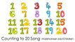 Counting Songs 1-20 for Children Numbers to Song Kindergarten Kids Toddlers Animal Number 1234