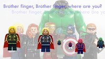 LEGO Avengers Finger Family Song Daddy Finger Nursery Rhymes
