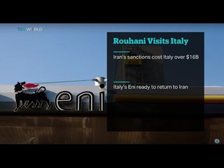 Iranian President Rouhani visits Italy trying to attract investment