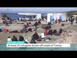 33 refugees drown off coast of Turkey