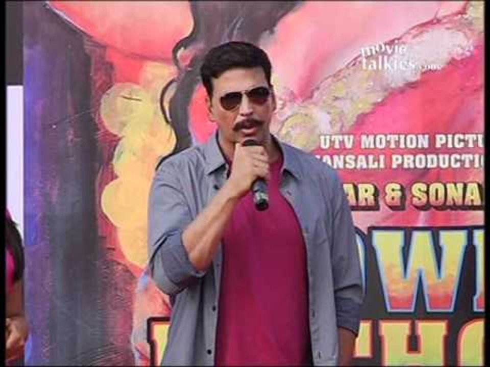 Akshay Kumar, Sonakshi Sinha and Prabhu Deva at 'Rowdy Rathore' Promotional Event
