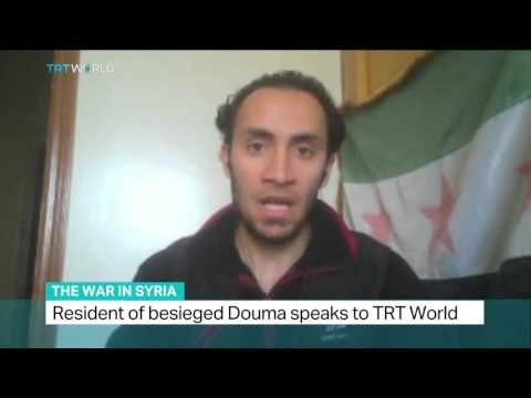 Resident of Syria's besieged city of Douma speaks to TRT World