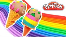 PLAY DOH Ice Cream! - MAKE Cream playdoh Rainbow for peppa pig funny toys Kids