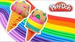 PLAY DOH Ice Cream! - MAKE Cream playdoh Rainbow for peppa pig funny toys Kids