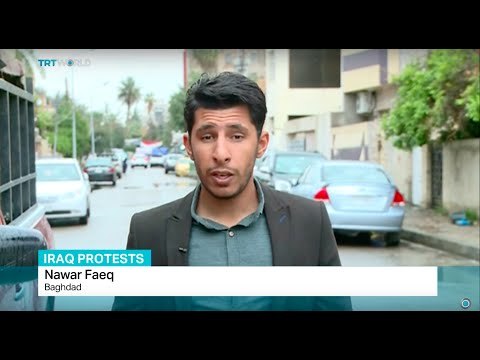 Iraqi Shia leader launches sit in protest, Nawar Faeq reports from Baghdad